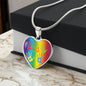 ASD Heart Pendant - Rainbow
