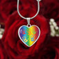 ASD Heart Pendant - Rainbow