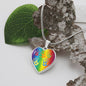 ASD Heart Pendant - Rainbow