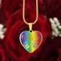 ASD Heart Pendant - Rainbow