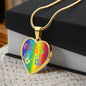 ASD Heart Pendant - Rainbow