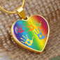 ASD Heart Pendant - Rainbow