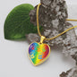 ASD Heart Pendant - Rainbow