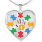 ASD Heart Pendant - Puzzle