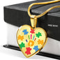 ASD Heart Pendant - Puzzle