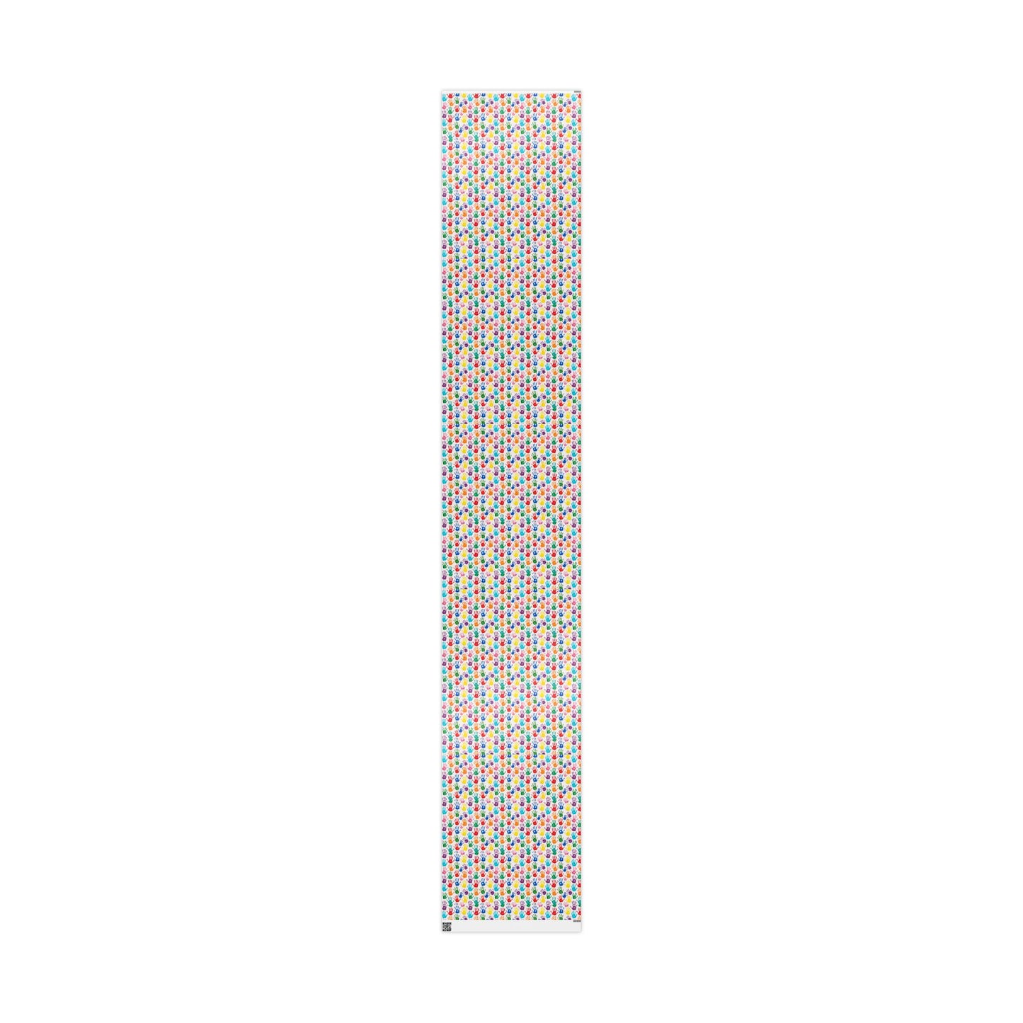 Handprint Pattern Wrapping Paper — Colorful Kids’ Gift Wrap Roll (Autism Awareness)