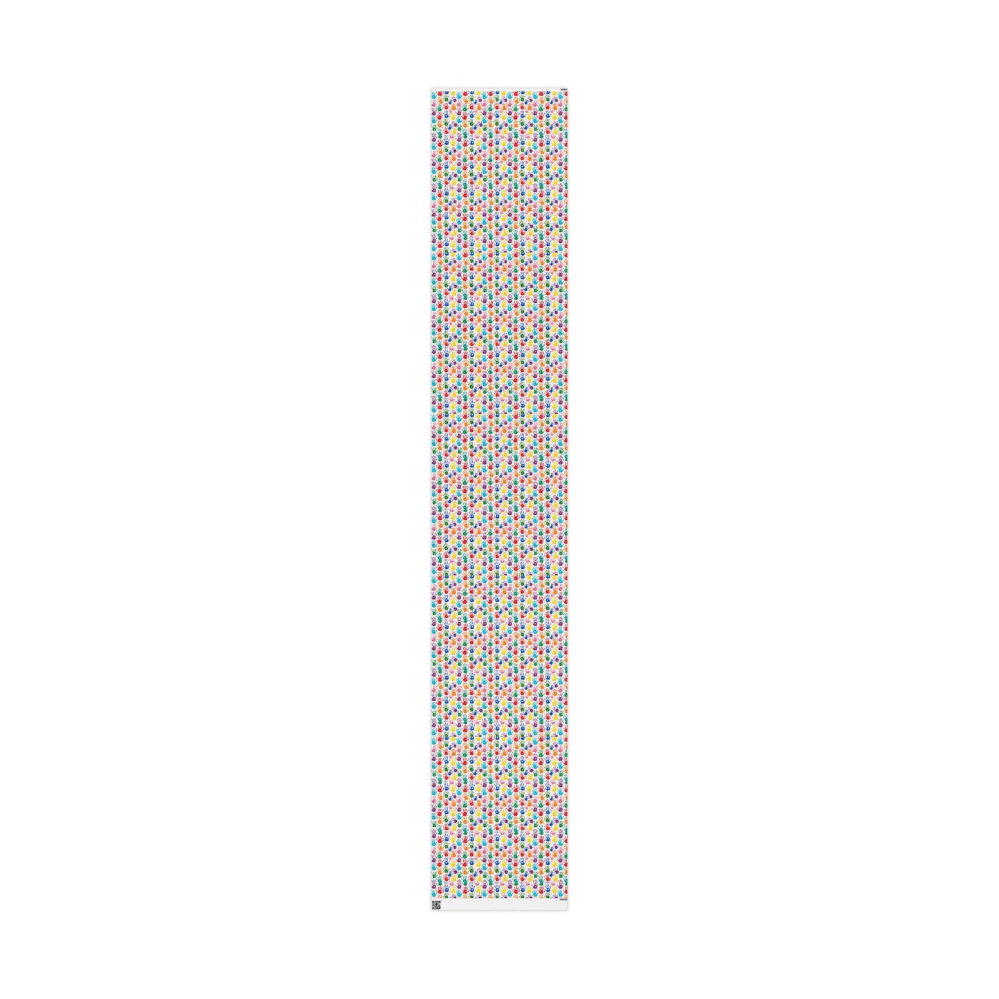 Handprint Pattern Wrapping Paper — Colorful Kids’ Gift Wrap Roll (Autism Awareness)
